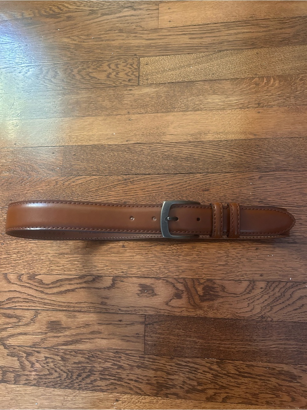 Classic Italian Brown Leather Belt